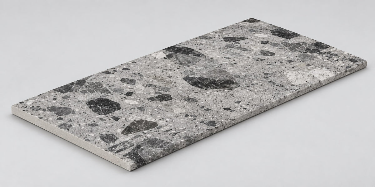Serapool Relax Ceppo Terrazzo Grey Merdiven Kaymazı 33x66x0,75 cm