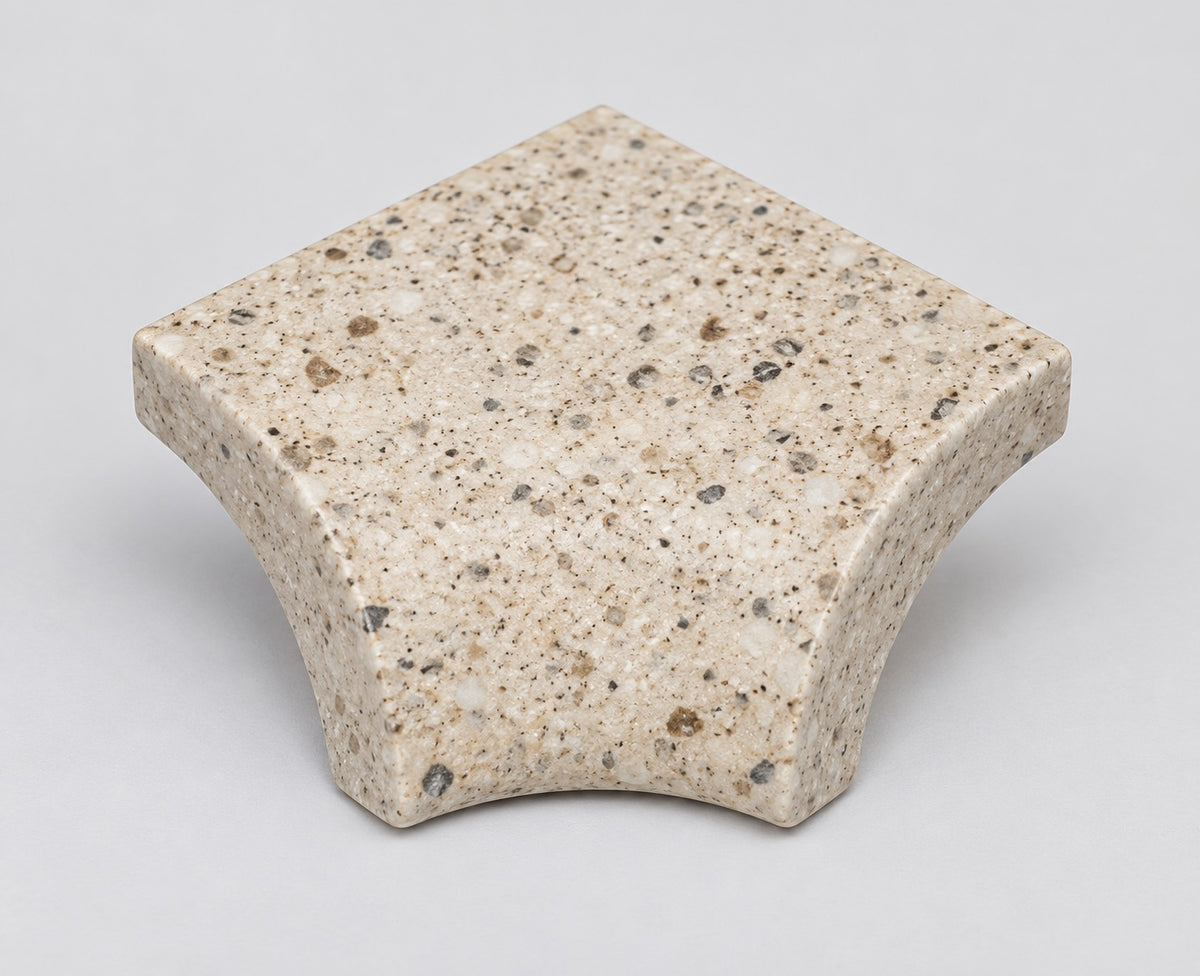 Serapool Relax Pebble Sand Beige Dışbükey Köşe Parçası (DBA) 4x4 cm