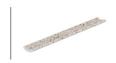 Serapool Relax Pebble Sand Beige İçbükey Parça 4x33 cm