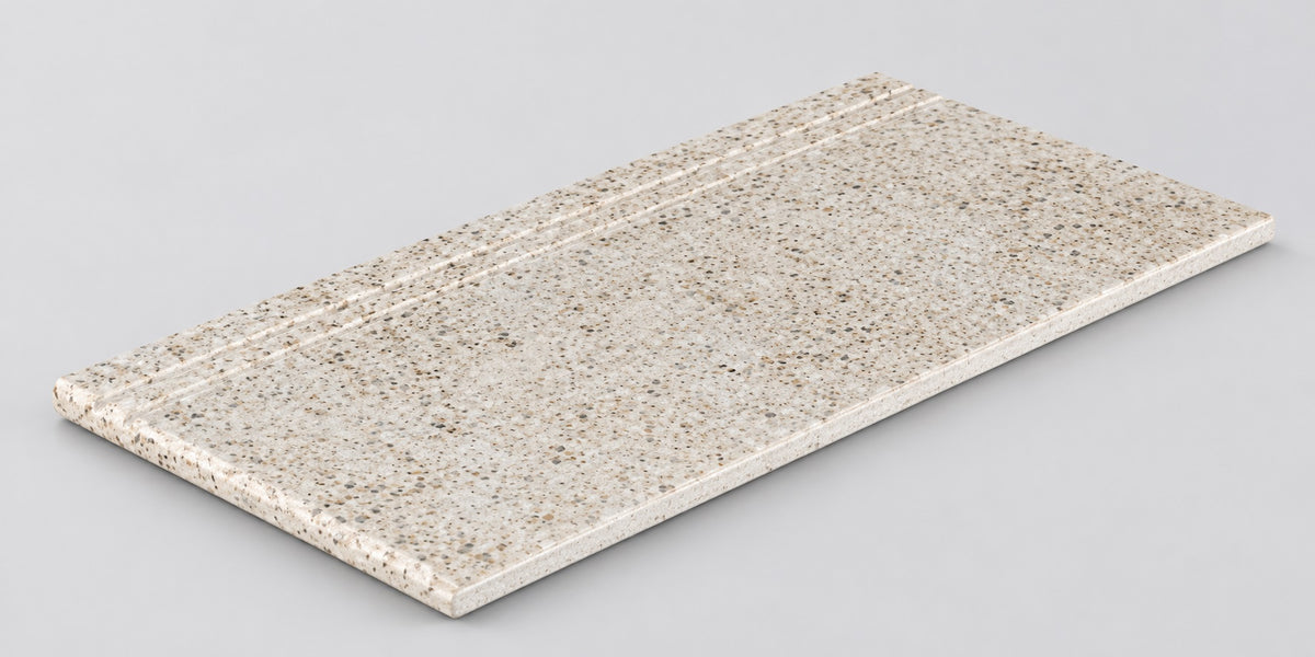 Serapool Relax Pebble Sand Beige Merdiven Kaymazı Sağ Bitiş 33x66x1,80 cm