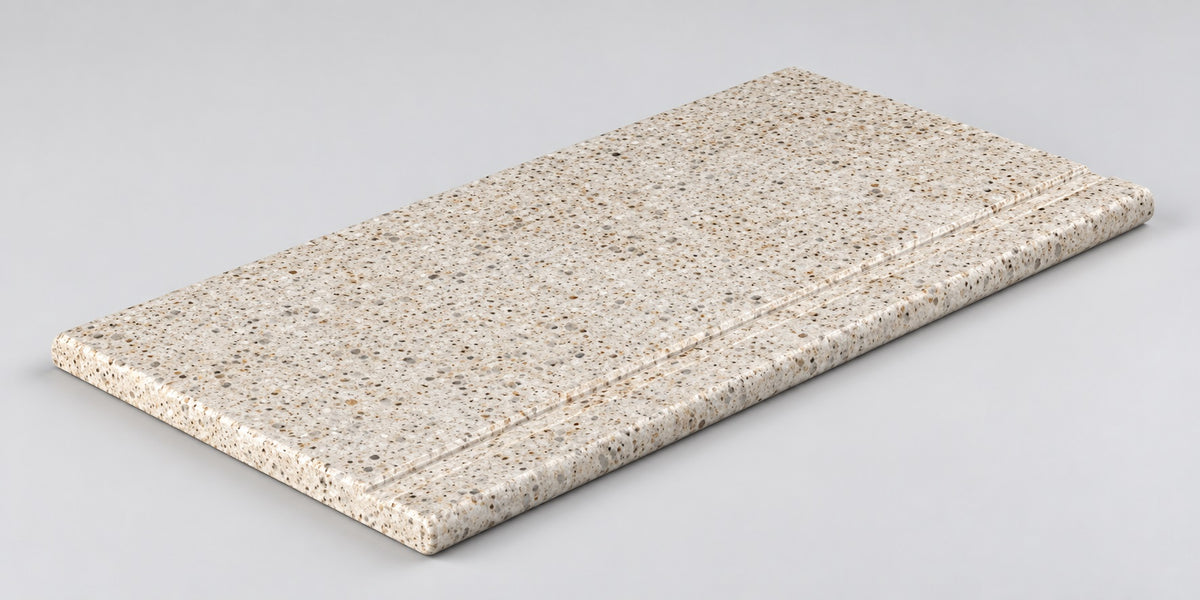 Serapool Relax Pebble Sand Beige Merdiven Kaymazı Sol Bitiş 33x66x0,75 cm