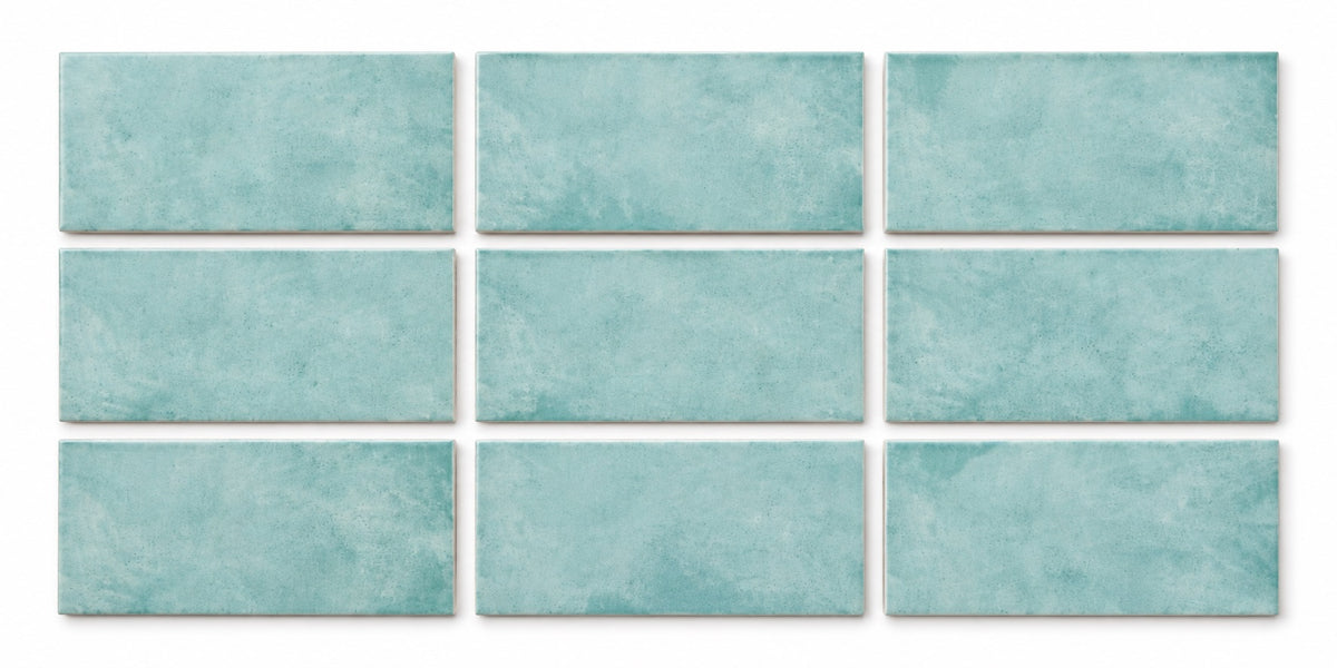 Serapool Relax Pastel Turquoise Porselen Havuz Karosu 33x33 cm