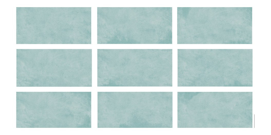 Serapool Relax Pastel Turquoise Porselen Havuz Karosu 33x66 cm