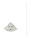 Serapool Relax Pebble White Dışbükey Köşe Parçası (DBK) 4x4 cm