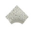 Serapool Relax Pebble White İçbükey Köşe Parçası (IBA) 4x4 cm