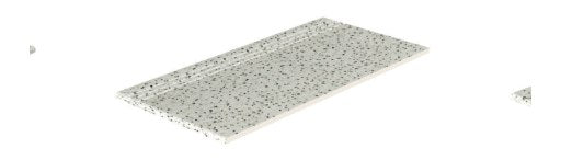 Serapool Relax Pebble White Merdiven Kaymazı Sağ Bitiş 33x66x1,80 cm