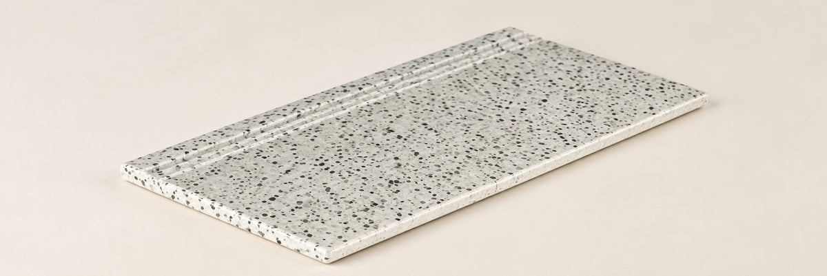 Serapool Relax Pebble White Merdiven Kaymazı Sağ Bitiş 33x66x1,80 cm