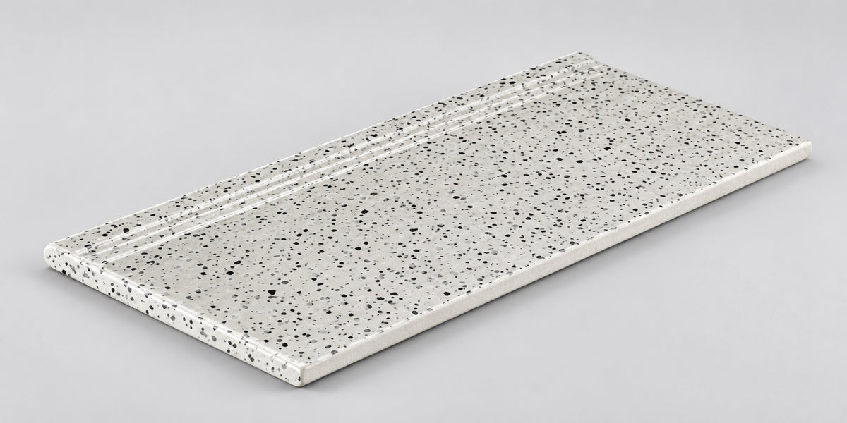 Serapool Relax Pebble White Merdiven Kaymazı Sağ Bitiş 33x66x0,75 cm