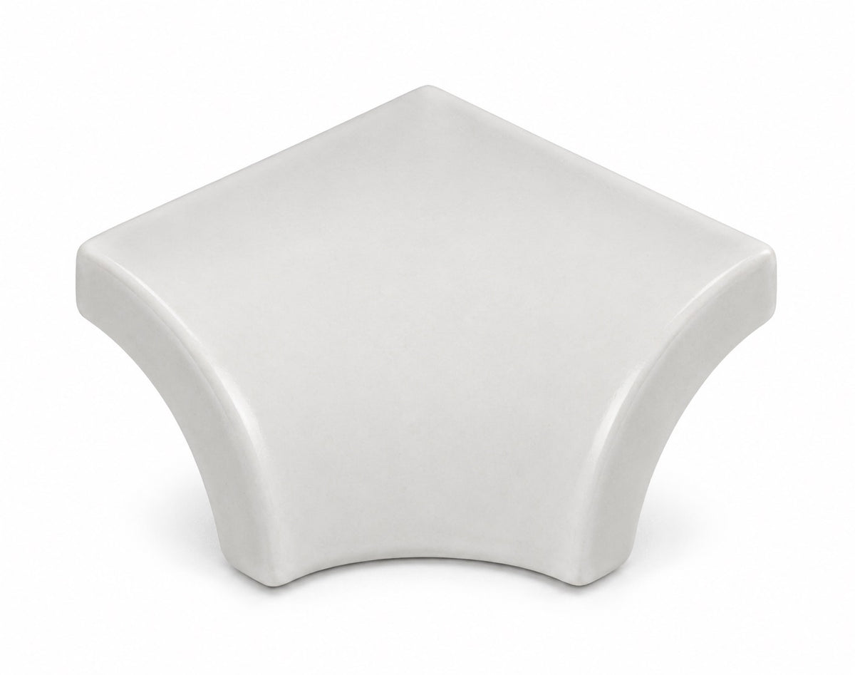 Serapool Relax White & White Dışbükey Köşe Parçası (DBA) 4x4 cm