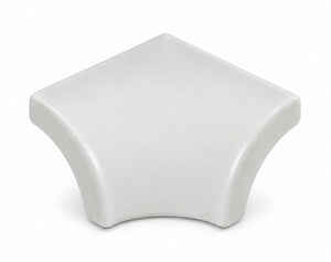 Serapool Relax White & White Dışbükey Köşe Parçası (DBA) 4x4 cm