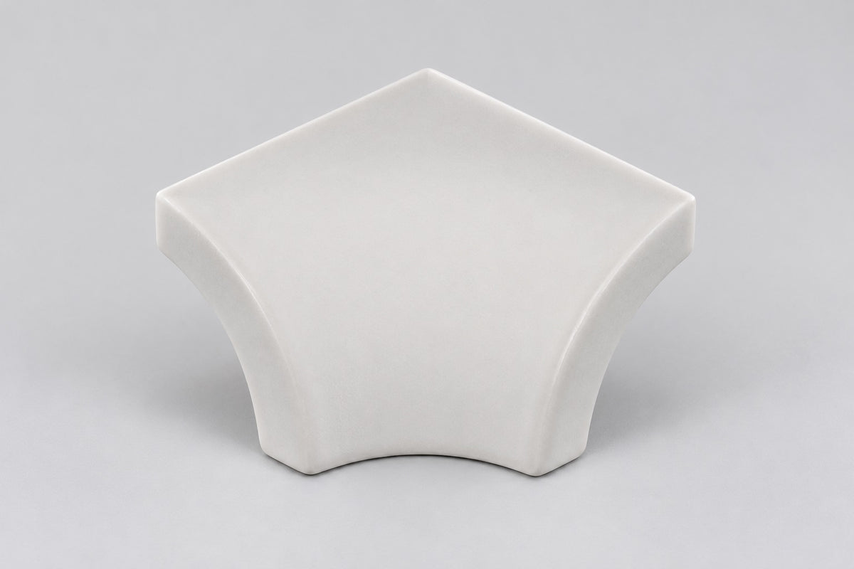Serapool Relax White & White Dışbükey Köşe Parçası (DBA) 4x4 cm