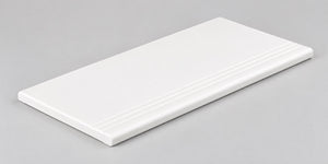 Serapool Relax White & White Merdiven Kaymazı Sol Bitiş 33x66x1,80 cm