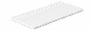Serapool Relax White & White Merdiven Kaymazı Sağ Bitiş 33x66x0,75 cm