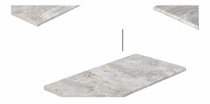 Serapool Silver Traverten Infinity Karo Tek Bitiş 33x66x0,76 cm