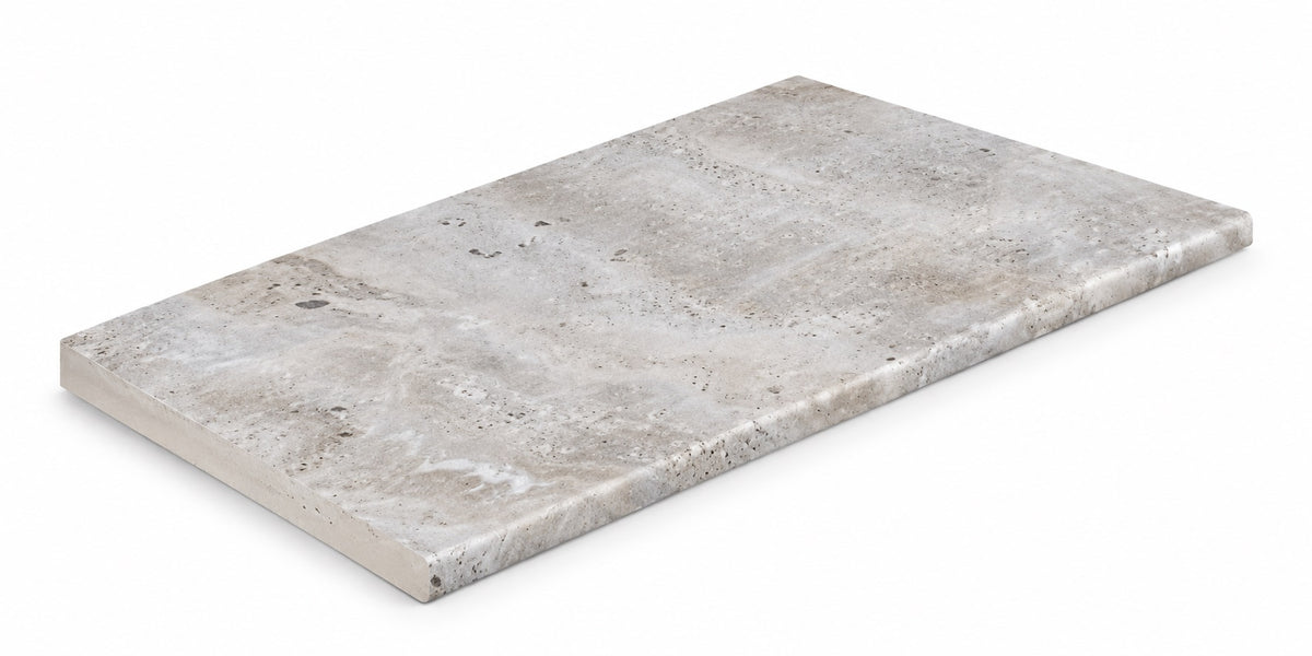 Serapool Silver Traverten Infinity Karo Çift Bitiş 33x66x1,80 cm