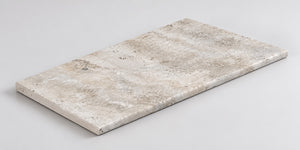 Serapool Silver Traverten Infinity Karo Tek Bitiş 33x66x1,80 cm