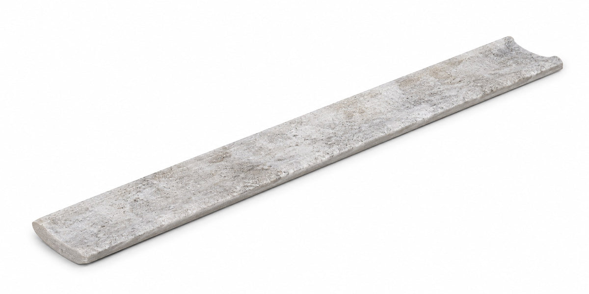 Serapool Silver Traverten İçbükey Parça 4x33 cm