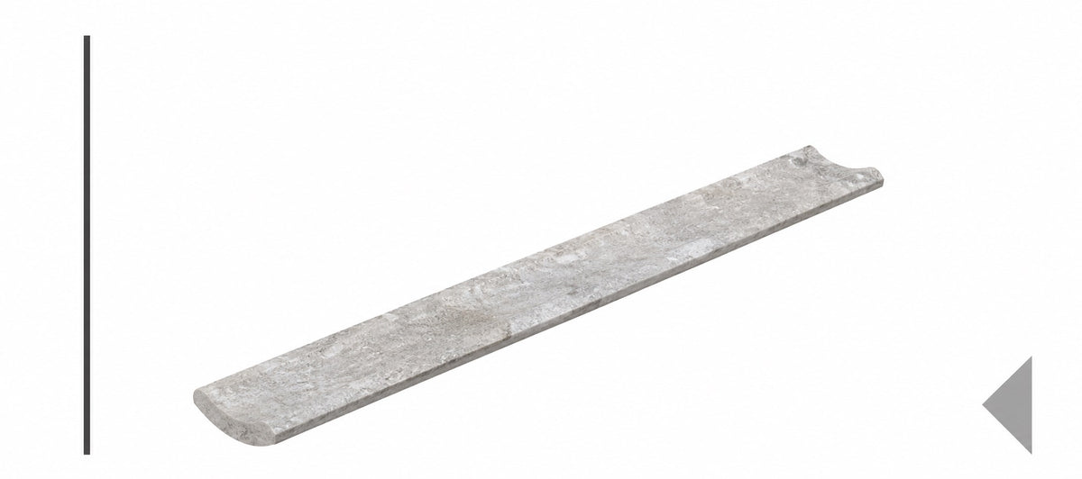Serapool Silver Traverten İçbükey Parça 4x33 cm