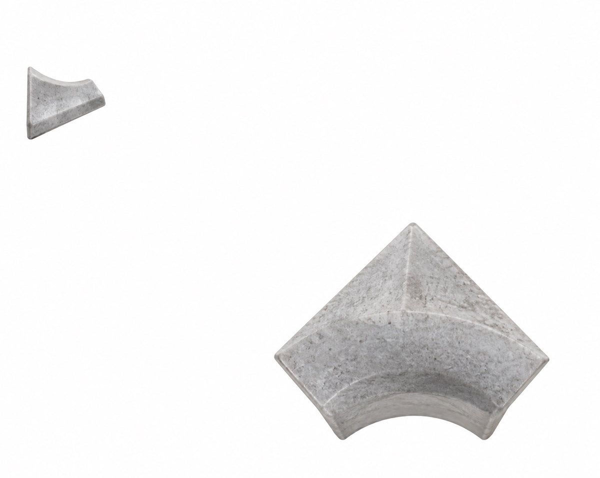 Serapool Silver Traverten İçbükey Köşe Parçası (IBA) 4x4 cm