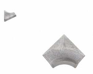 Serapool Silver Traverten İçbükey Köşe Parçası (IBA) 4x4 cm