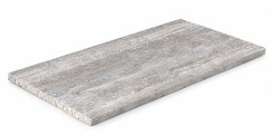 Serapool Silver Traverten Merdiven Kaymazı Sağ Bitiş 33x66x1,80 cm