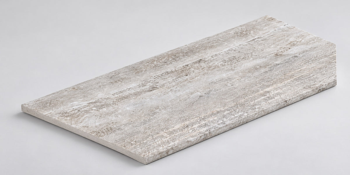 Serapool Silver Traverten Merdiven Kaymazı 33x66x1,80 cm