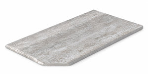 Serapool Silver Traverten Merdiven Kaymazı Sağ Bitiş 33x66x0,76 cm