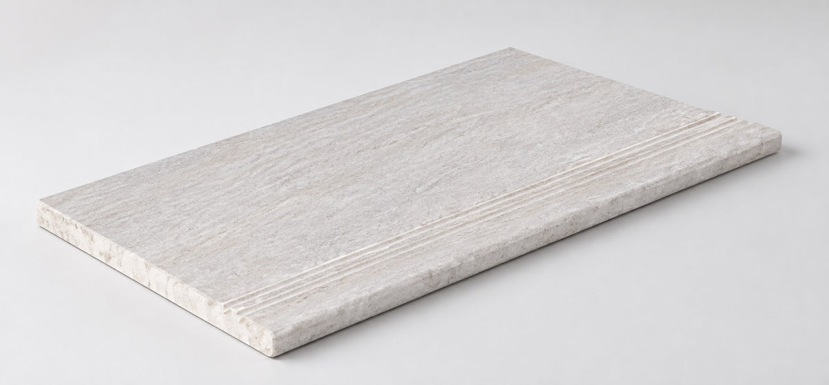 Serapool Snow White Merdiven Kaymazı Sol Bitiş 33x66x1,80 cm