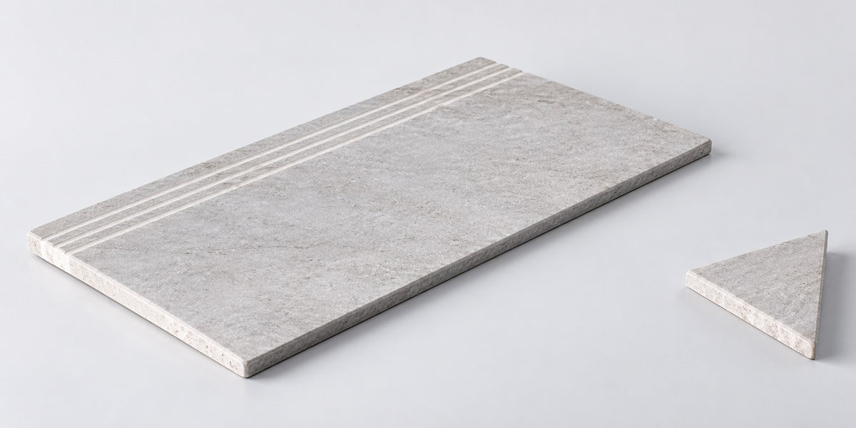 Serapool Snow White Merdiven Kaymazı Sağ Bitiş 33x66x1,80 cm