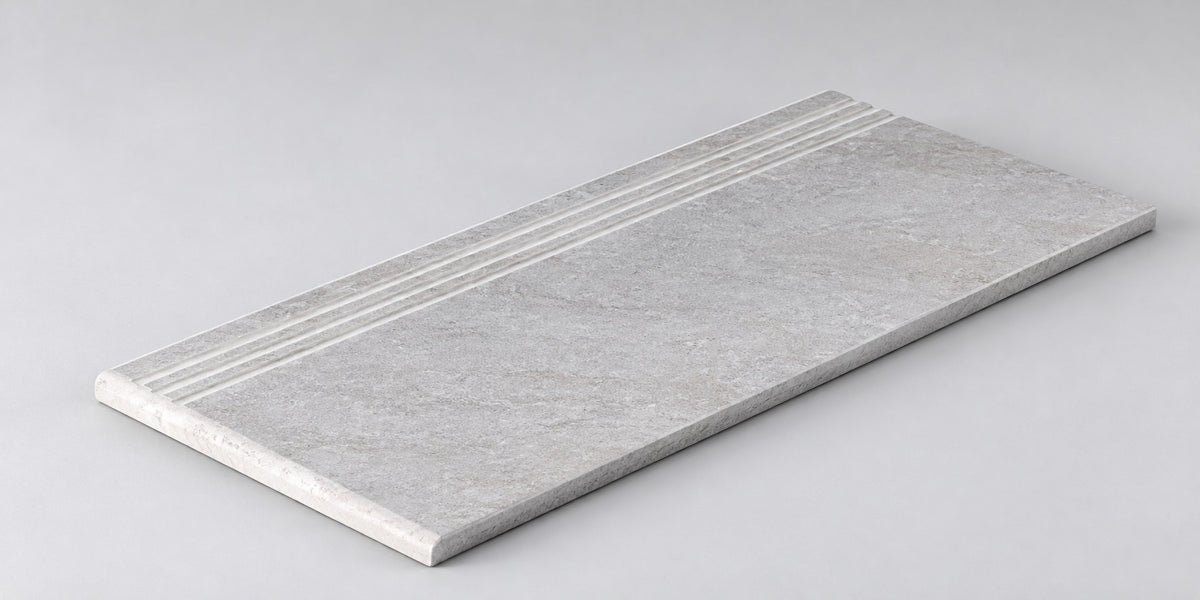 Serapool Snow White Merdiven Kaymazı Sağ Bitiş 33x66x0,76 cm