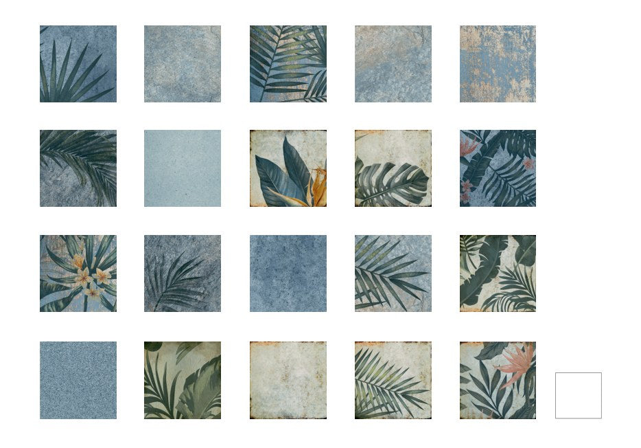 Serapool Tropic Porselen Havuz Karosu 33x33 cm